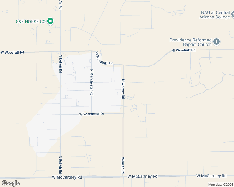 map of restaurants, bars, coffee shops, grocery stores, and more near 9680 West Pasadena Drive in Casa Grande