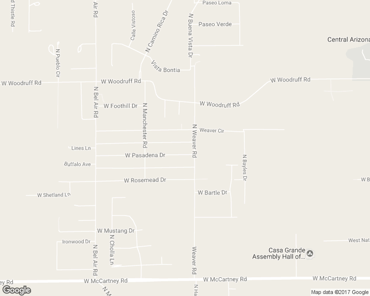 map of restaurants, bars, coffee shops, grocery stores, and more near 9680 West Pasadena Drive in Casa Grande