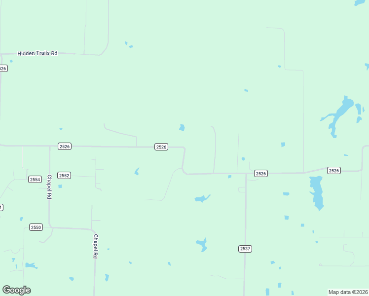 map of restaurants, bars, coffee shops, grocery stores, and more near County Road 2526 in Quinlan