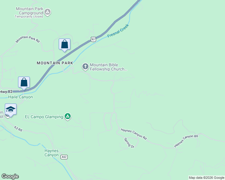 map of restaurants, bars, coffee shops, grocery stores, and more near 70 Haynes Canyon Road in High Rolls