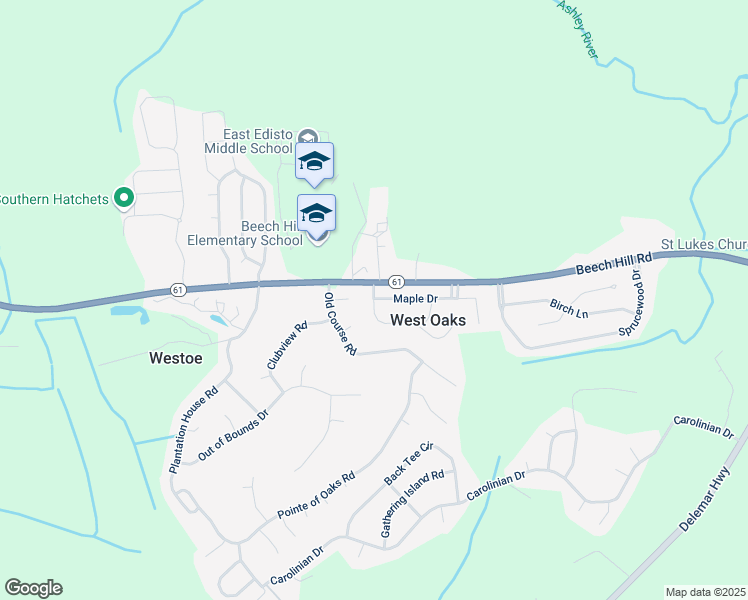 map of restaurants, bars, coffee shops, grocery stores, and more near 166 Sweet Gum Drive in Summerville