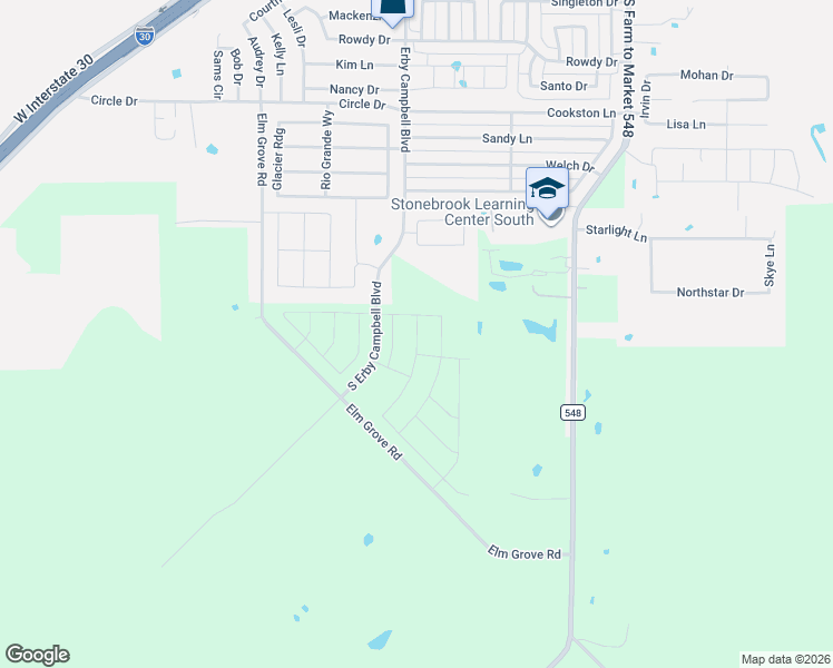 map of restaurants, bars, coffee shops, grocery stores, and more near in Fate