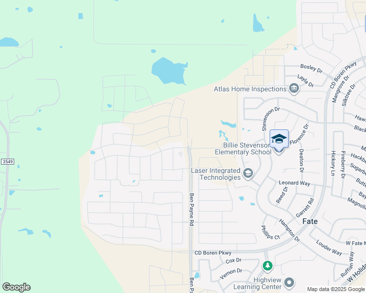map of restaurants, bars, coffee shops, grocery stores, and more near 792 Ben Payne Road in Rockwall