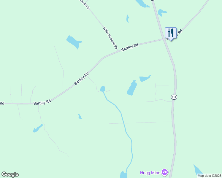 map of restaurants, bars, coffee shops, grocery stores, and more near 1605 Bartley Road in LaGrange