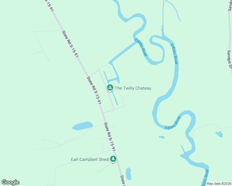 map of restaurants, bars, coffee shops, grocery stores, and more near 100 Shad Row Drive in Ridgeville