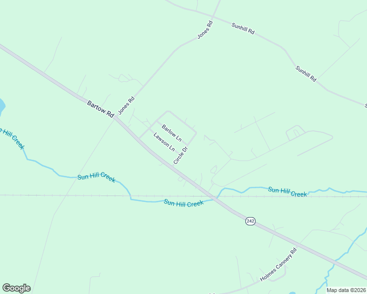 map of restaurants, bars, coffee shops, grocery stores, and more near 500 Circle Drive in Sandersville