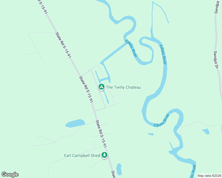 map of restaurants, bars, coffee shops, grocery stores, and more near 178 Catfish Lane in Ridgeville