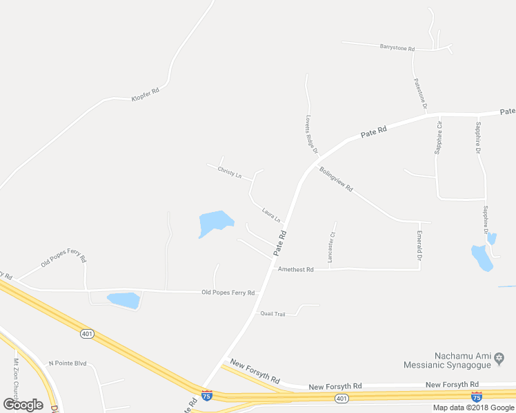 map of restaurants, bars, coffee shops, grocery stores, and more near 142 Laura Lane in Juliette