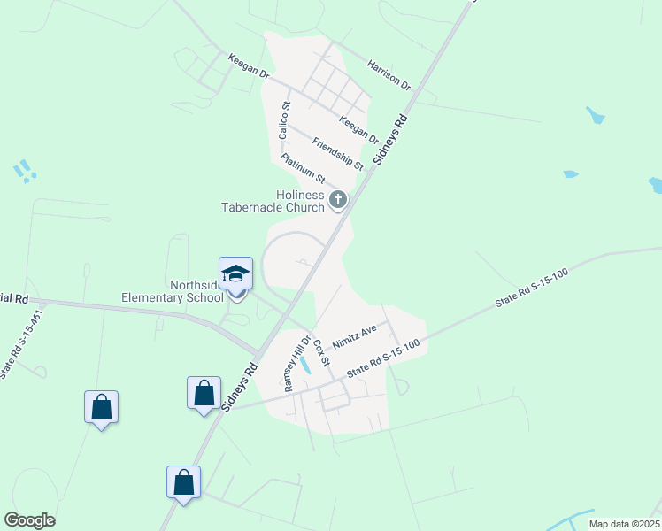 map of restaurants, bars, coffee shops, grocery stores, and more near 2550 Sidneys Road in Walterboro