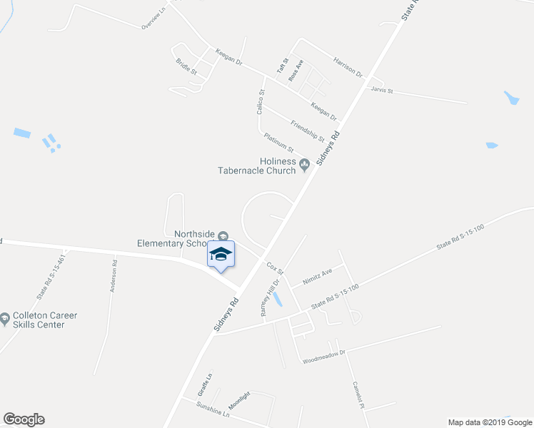 map of restaurants, bars, coffee shops, grocery stores, and more near 2461 Sidneys Road in Walterboro