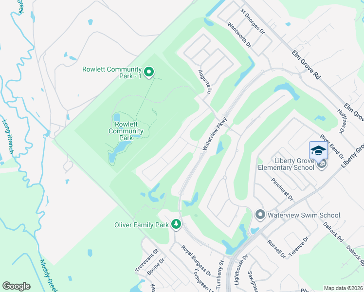 map of restaurants, bars, coffee shops, grocery stores, and more near 9909 Glenshee Drive in Rowlett