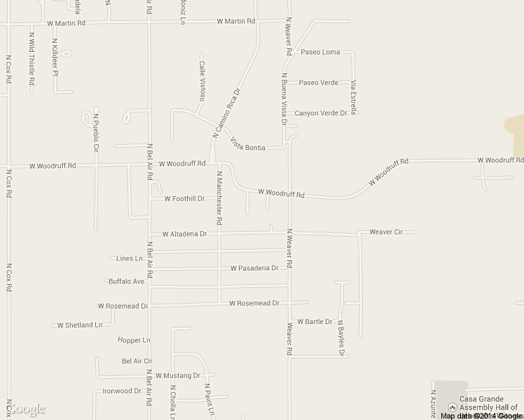 map of restaurants, bars, coffee shops, grocery stores, and more near 7742 North Alpha Court in Casa Grande
