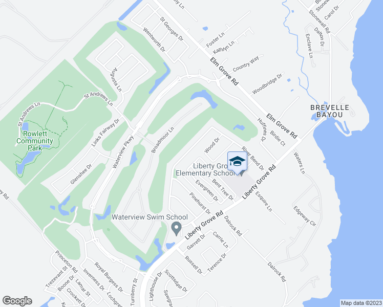 map of restaurants, bars, coffee shops, grocery stores, and more near 10202 Fairway Vista Drive in Rowlett