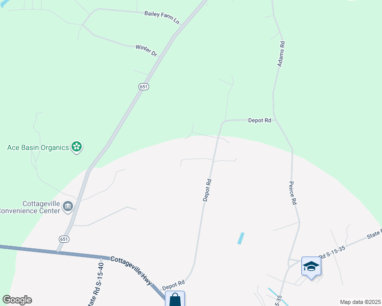 map of restaurants, bars, coffee shops, grocery stores, and more near 101 Caboose Ct in Branchville