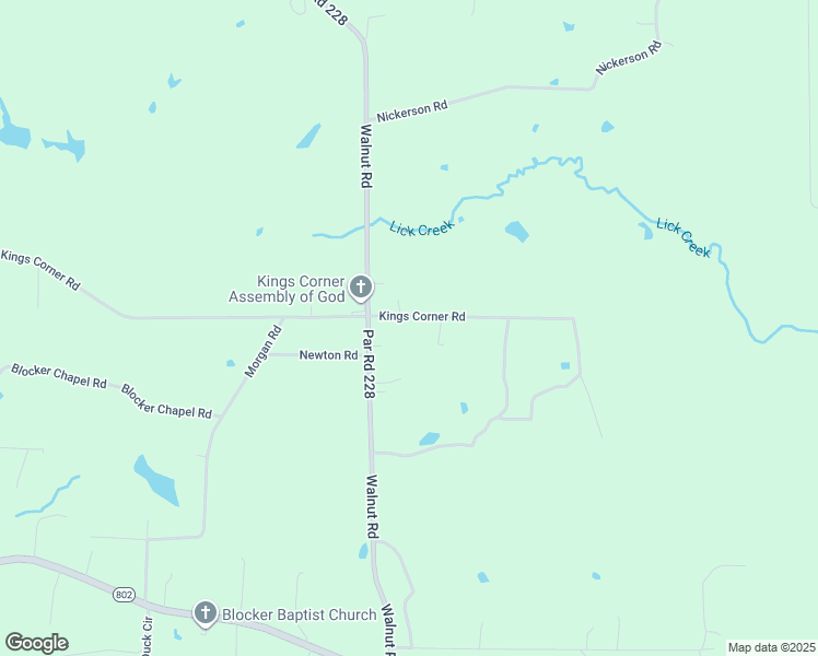 map of restaurants, bars, coffee shops, grocery stores, and more near 1049 Kings Corner Road in Sarepta