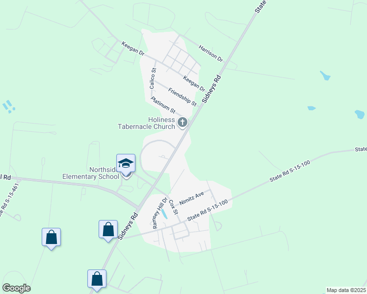 map of restaurants, bars, coffee shops, grocery stores, and more near 2550 Sidneys Road in Walterboro