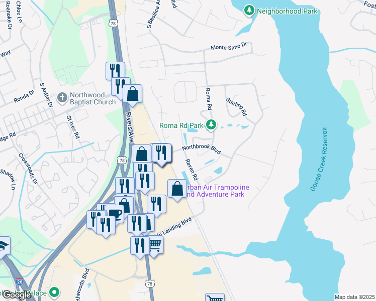 1300 Raven Road, Hanahan SC Walk Score