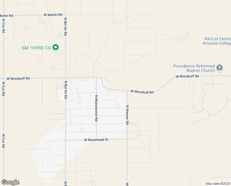 map of restaurants, bars, coffee shops, grocery stores, and more near 7742 North Alpha Court in Casa Grande