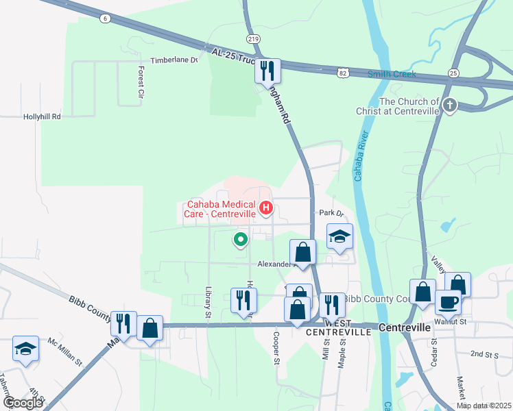 map of restaurants, bars, coffee shops, grocery stores, and more near 208 Pierson Avenue in Centreville