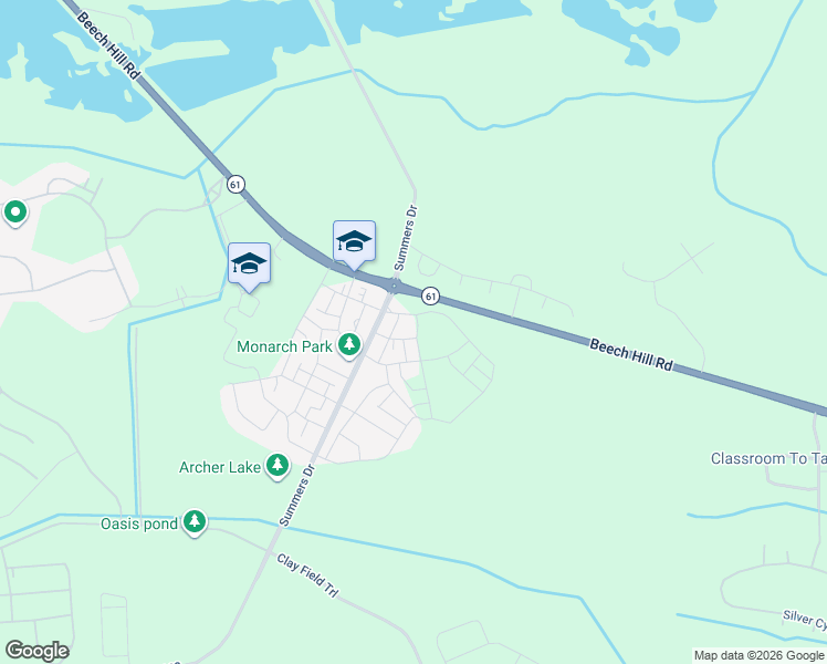 map of restaurants, bars, coffee shops, grocery stores, and more near 321 Bumble Way in Summerville