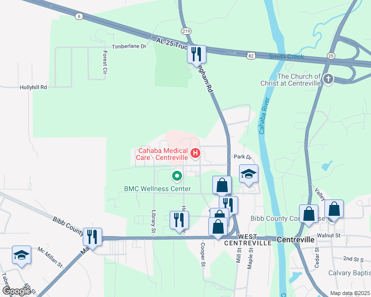map of restaurants, bars, coffee shops, grocery stores, and more near 208 Pierson Avenue in Centreville