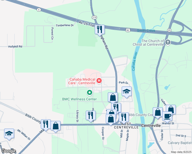 map of restaurants, bars, coffee shops, grocery stores, and more near 208 Pierson Avenue in Centreville
