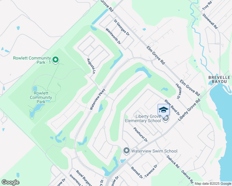 map of restaurants, bars, coffee shops, grocery stores, and more near 8309 Saint Andrews Lane in Rowlett