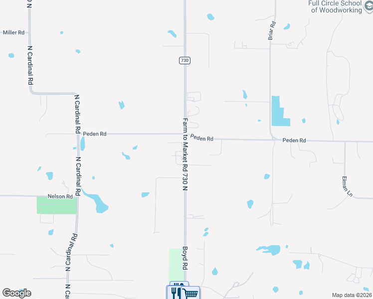 map of restaurants, bars, coffee shops, grocery stores, and more near 12246 Boyd Road in Azle