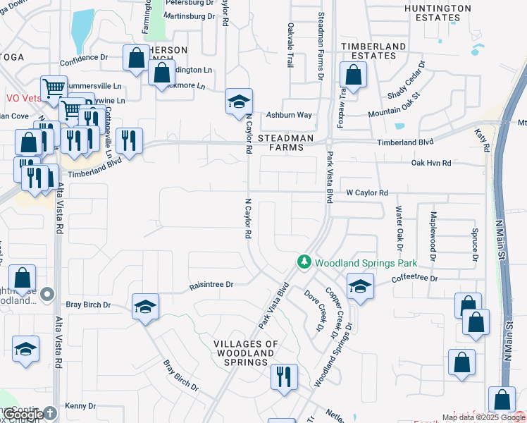 map of restaurants, bars, coffee shops, grocery stores, and more near 12424 Shale Drive in Fort Worth