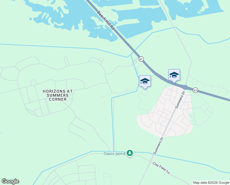 map of restaurants, bars, coffee shops, grocery stores, and more near Unnamed Road in Ridgeville