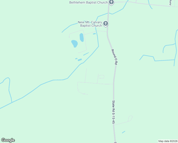 map of restaurants, bars, coffee shops, grocery stores, and more near 104 Moss Creek Lane in Round O