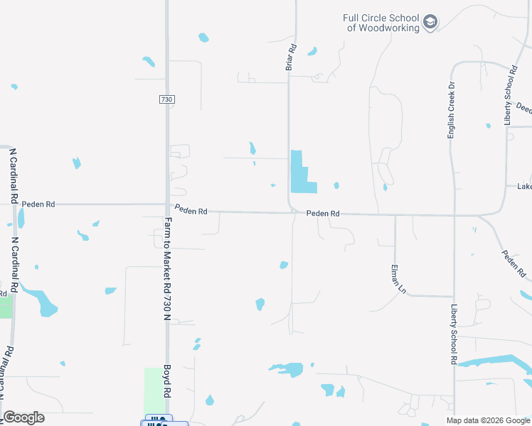 map of restaurants, bars, coffee shops, grocery stores, and more near 7951 Peden Rd in Azle