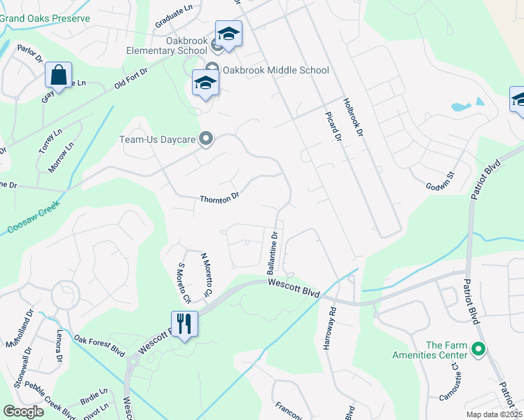 map of restaurants, bars, coffee shops, grocery stores, and more near 5009 Wigmore Street in Summerville