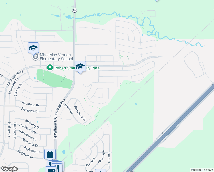 map of restaurants, bars, coffee shops, grocery stores, and more near 938 Newby Lane in Fate