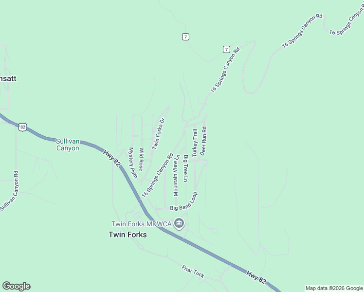 map of restaurants, bars, coffee shops, grocery stores, and more near 26-38 16 Springs Canyon Rd in Cloudcroft