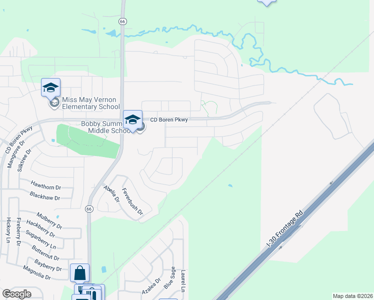 map of restaurants, bars, coffee shops, grocery stores, and more near 938 Newby Lane in Fate