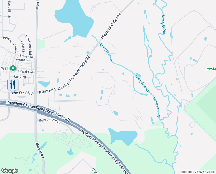 map of restaurants, bars, coffee shops, grocery stores, and more near 6612 Eastview Drive in Sachse