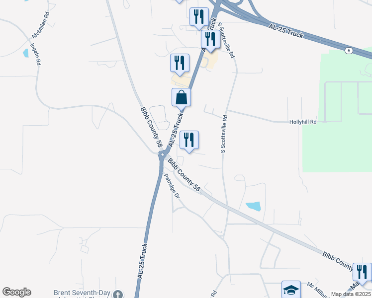 map of restaurants, bars, coffee shops, grocery stores, and more near 37 Homestead Drive in Brent