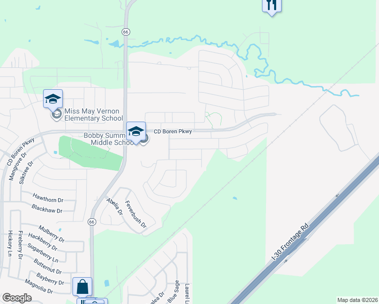 map of restaurants, bars, coffee shops, grocery stores, and more near 938 Newby Lane in Fate
