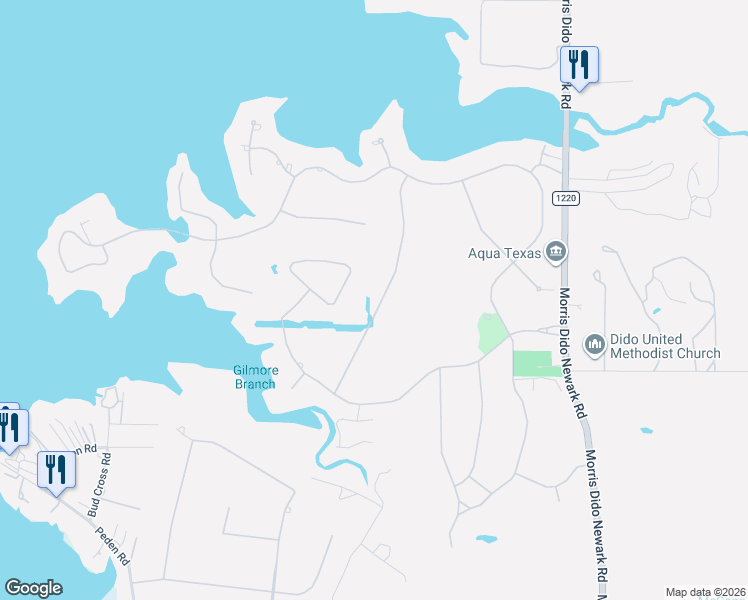 map of restaurants, bars, coffee shops, grocery stores, and more near 6032 The Resort Boulevard in Fort Worth