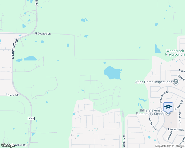 map of restaurants, bars, coffee shops, grocery stores, and more near 1518-1594 North Country Lane in Rockwall