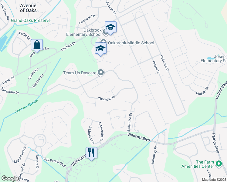 map of restaurants, bars, coffee shops, grocery stores, and more near 5025 Holdsworth Drive in Summerville