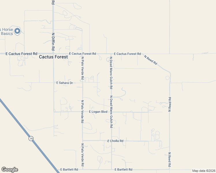map of restaurants, bars, coffee shops, grocery stores, and more near 8362 North Dead Mans Gulch Road in Florence