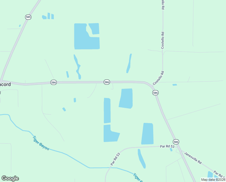 map of restaurants, bars, coffee shops, grocery stores, and more near 3301 Louisiana 586 in Oak Grove