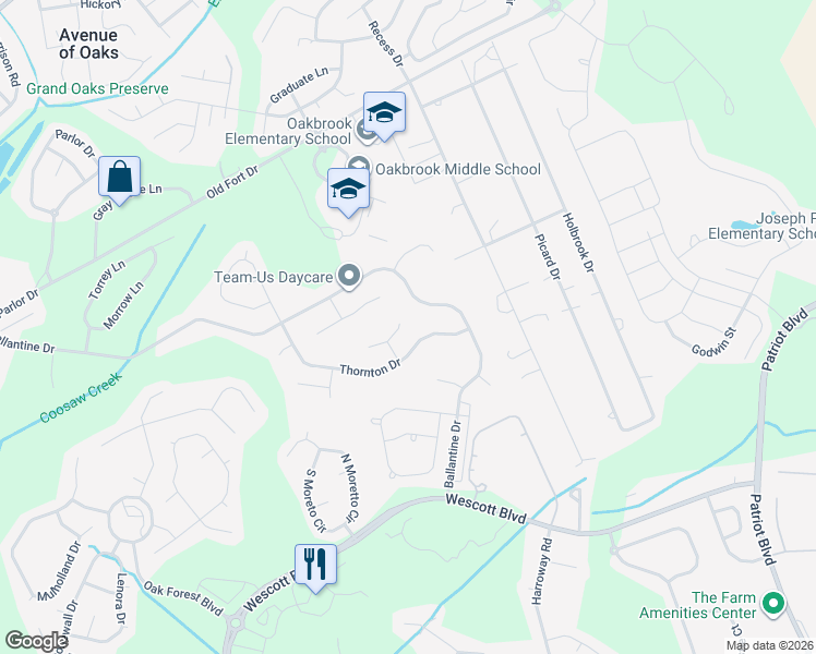 map of restaurants, bars, coffee shops, grocery stores, and more near 5017 Holdsworth Drive in Summerville
