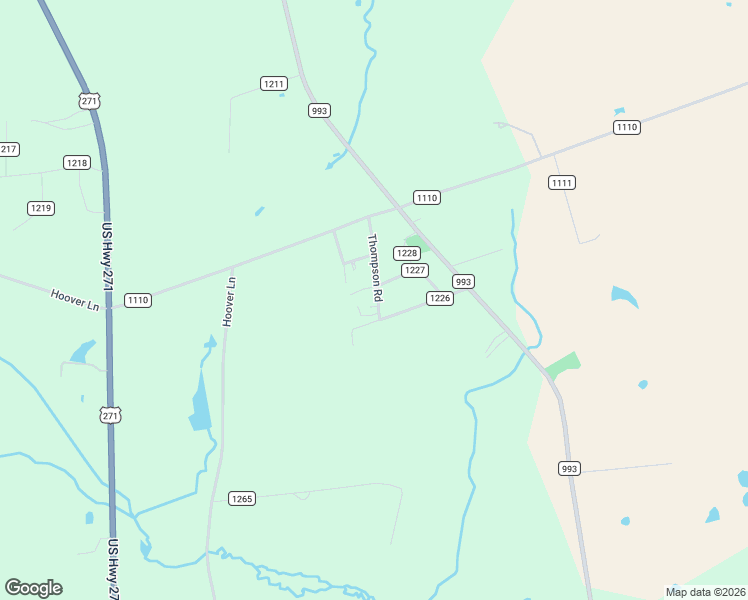 map of restaurants, bars, coffee shops, grocery stores, and more near 215 County Road 1222 in Pittsburg