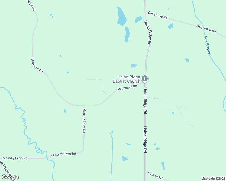 map of restaurants, bars, coffee shops, grocery stores, and more near 2519 Johnson 5 Road in Noxapater