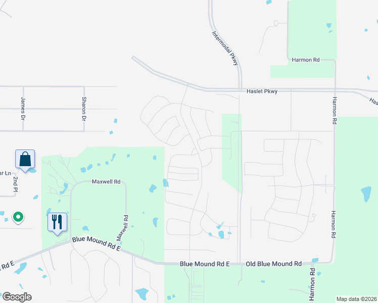 map of restaurants, bars, coffee shops, grocery stores, and more near 701 Schoolhouse Road in Haslet