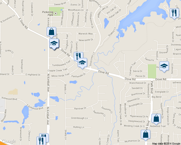 map of restaurants, bars, coffee shops, grocery stores, and more near 2772-2798 Dove Rd in Grapevine