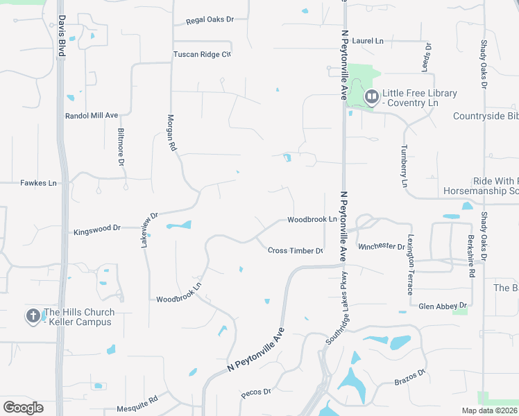 map of restaurants, bars, coffee shops, grocery stores, and more near 1337 Hidden Glen in Southlake